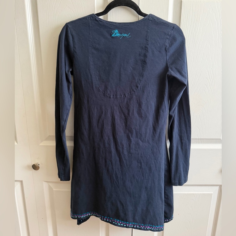 5 for $25! Desigual Black Tunic with Colorful Accents - Picture 3 of 3